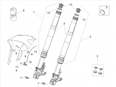 Εμπρός πιρούνι Ohlins